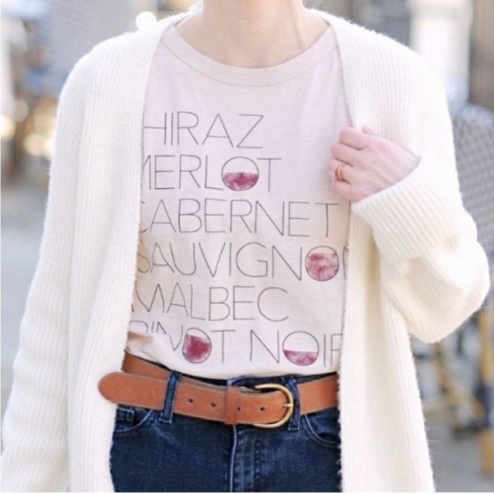 J.Crew Red Wine Shiraz Graphic T-shirt - Small